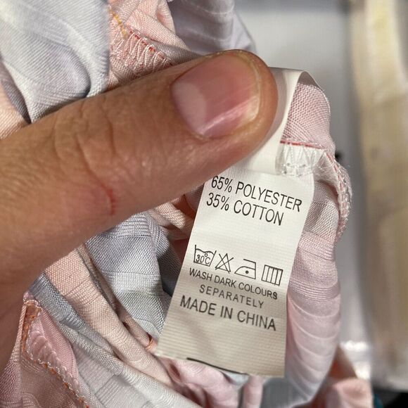 New Candy Girl Dress Women S Small Blue Geometric Maxi Long Cotton Long Sleeve - Picture 10 of 11